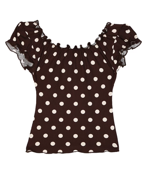 Polka Gather Top