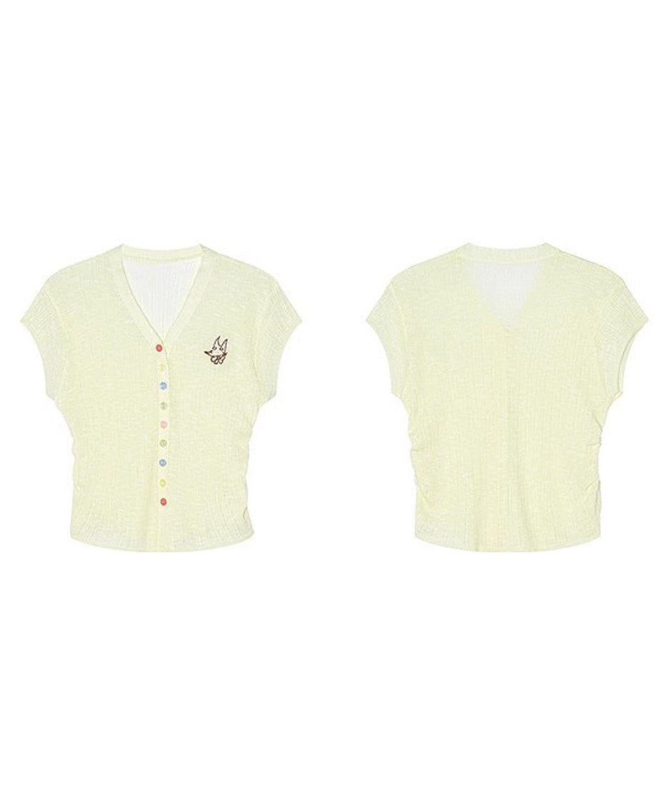 Pastel Button Cardigan