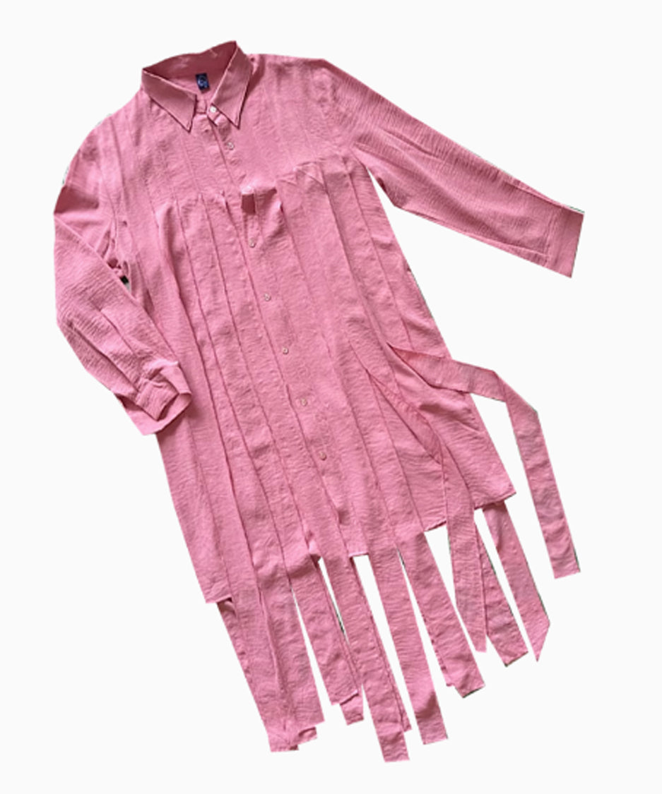 Klein Ribbon Shirt Dress
