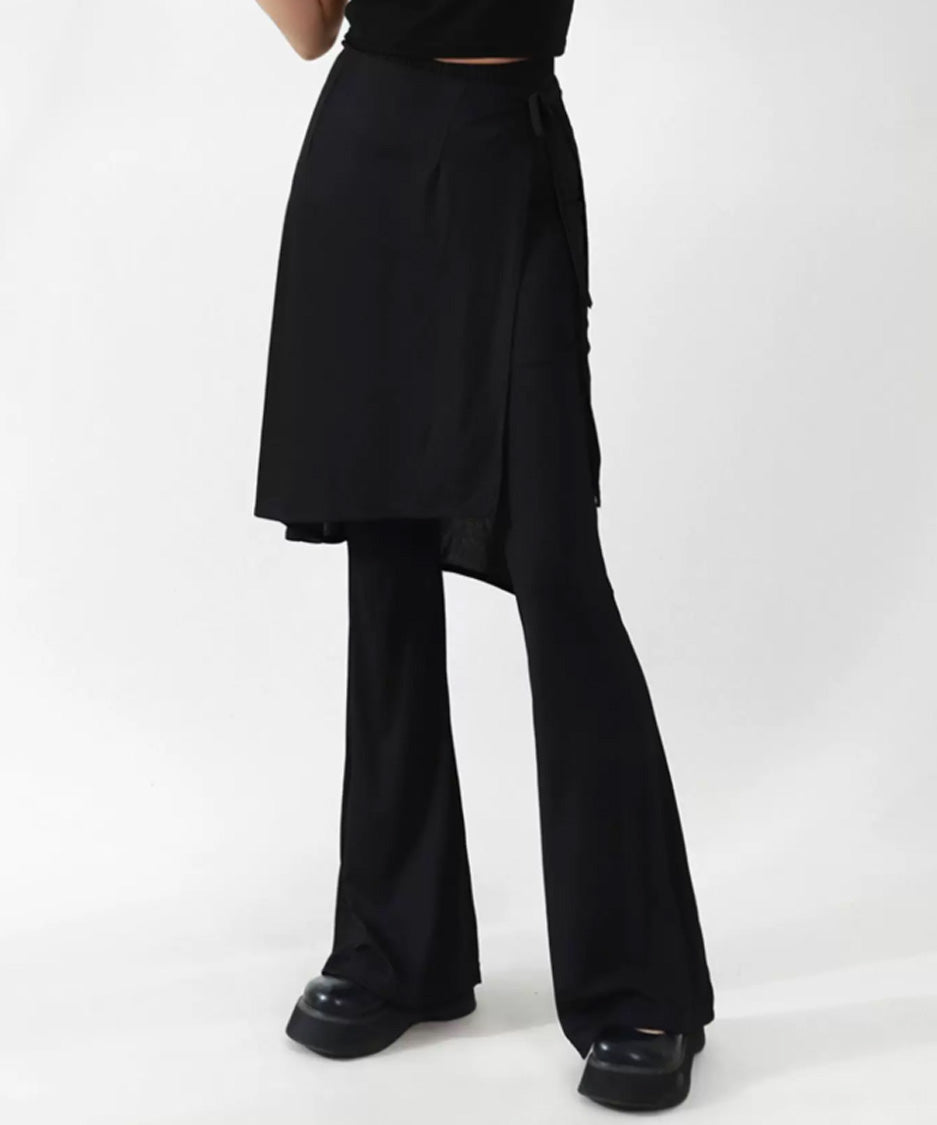 Wrap Flare Trouser Set