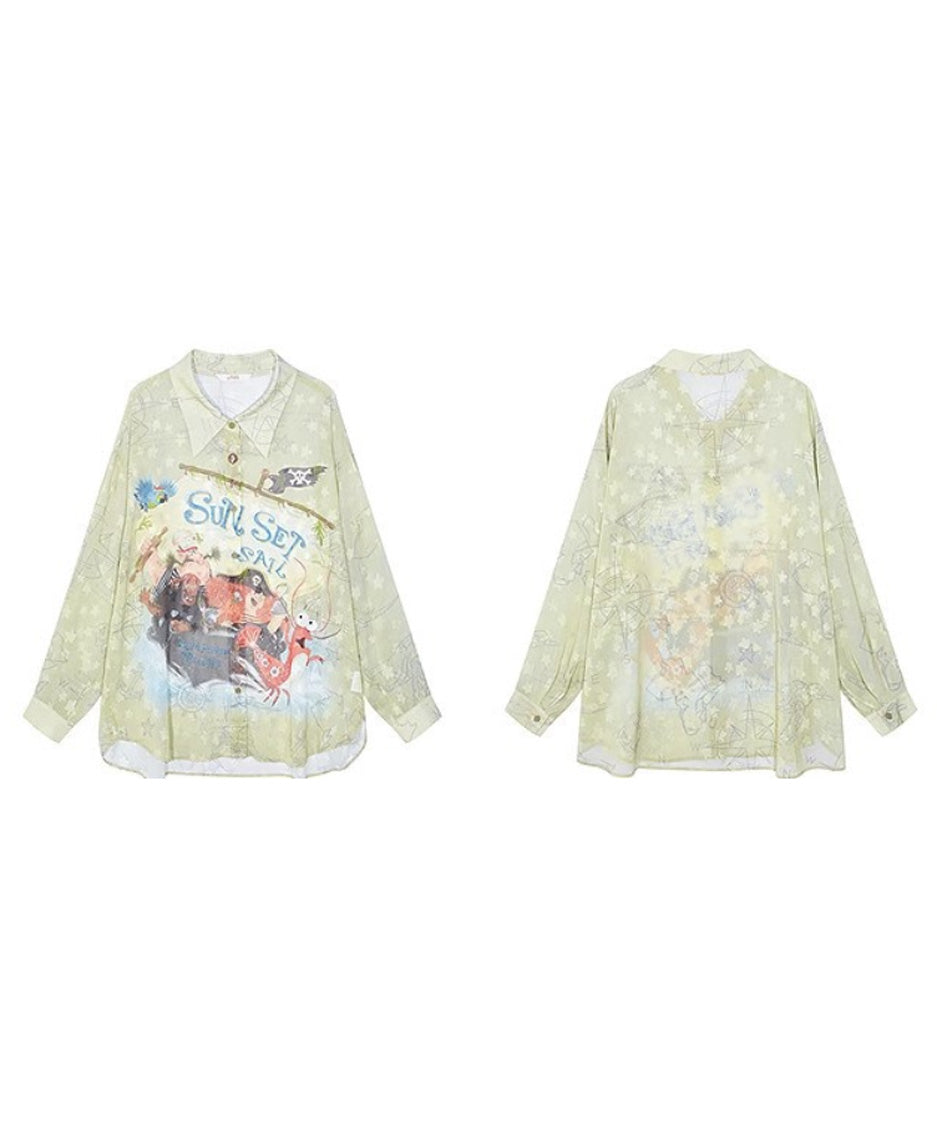 Sail Map Blouse