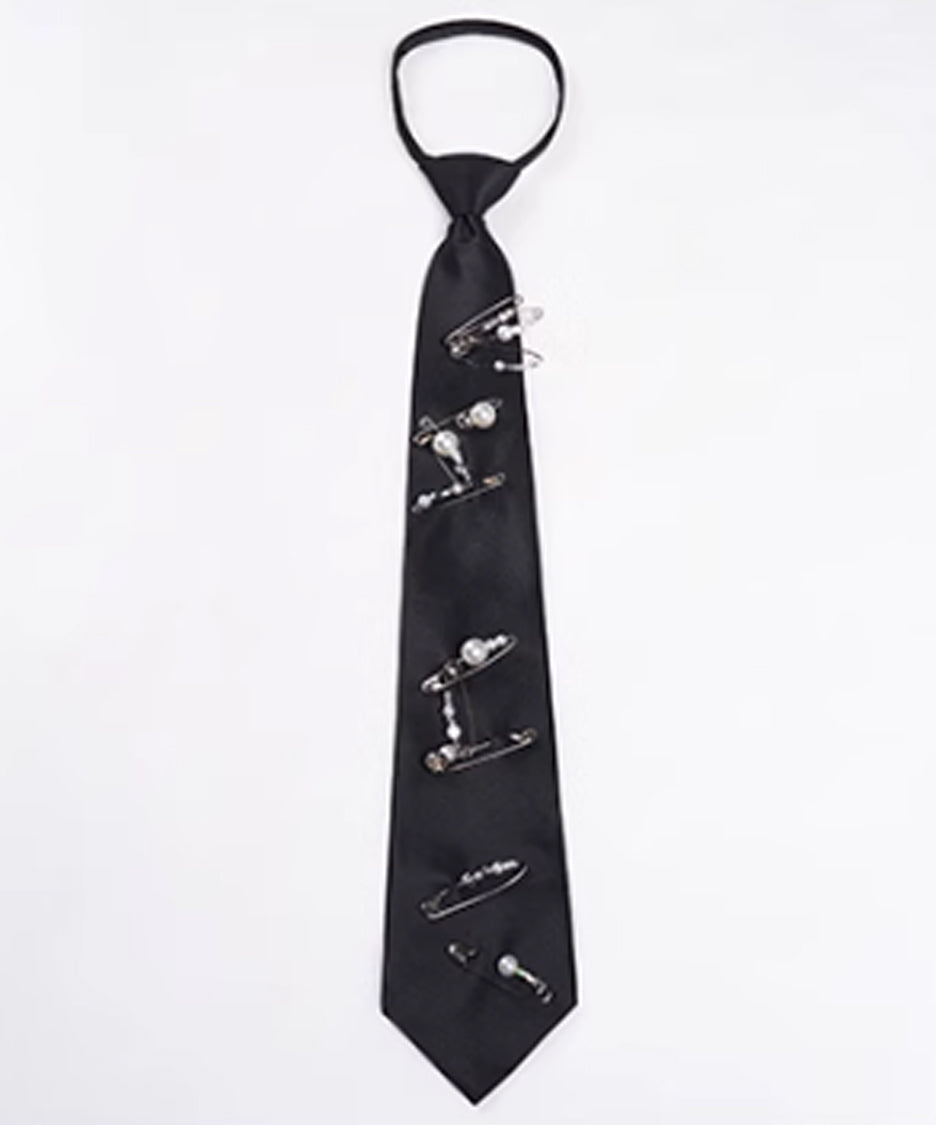 Pearl Pin Lazy Tie