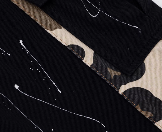 Camouflage Docking Wide Cargo Pants