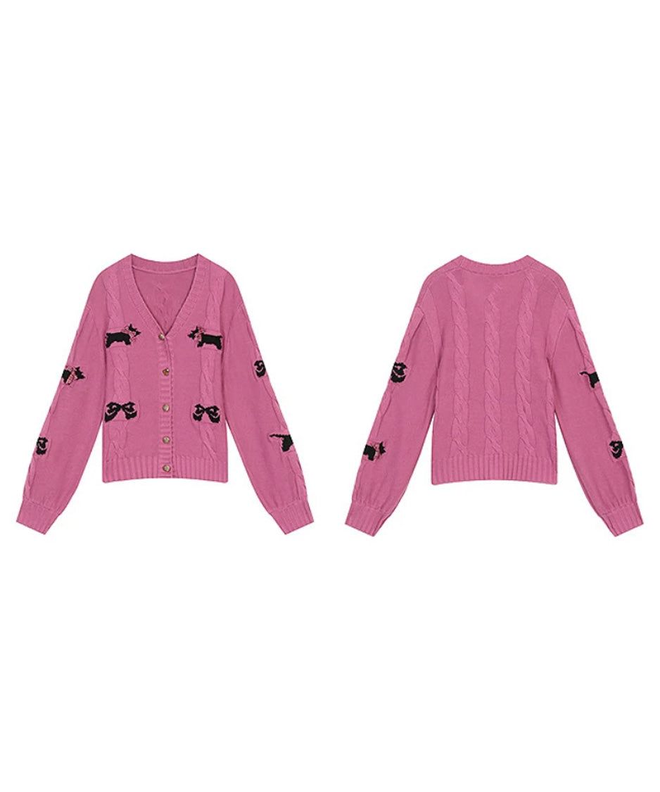 Ribbon Terrier Cardigan