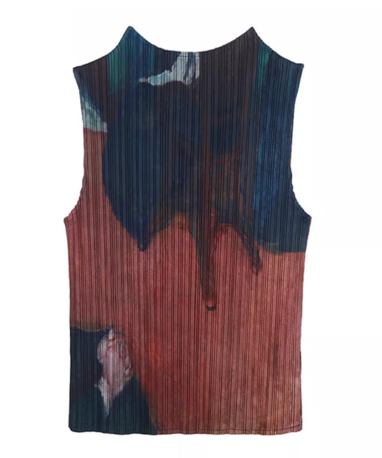 Pleated Art Top