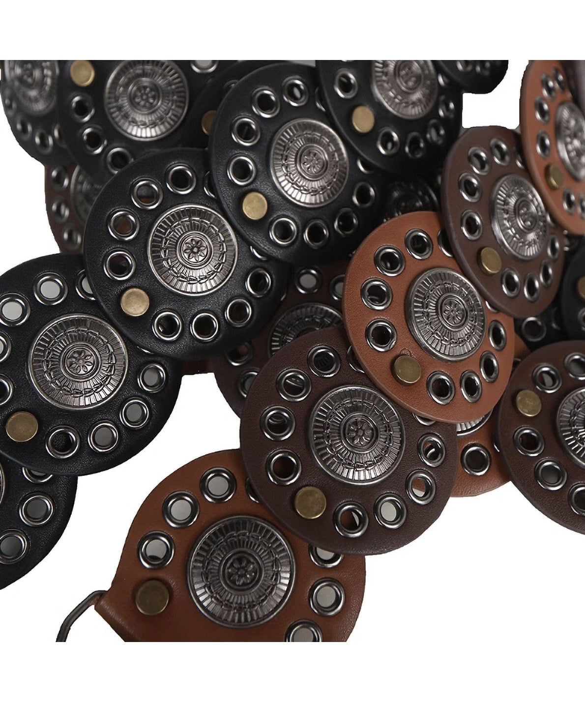 Rivet Disc Pin Buckle Belt