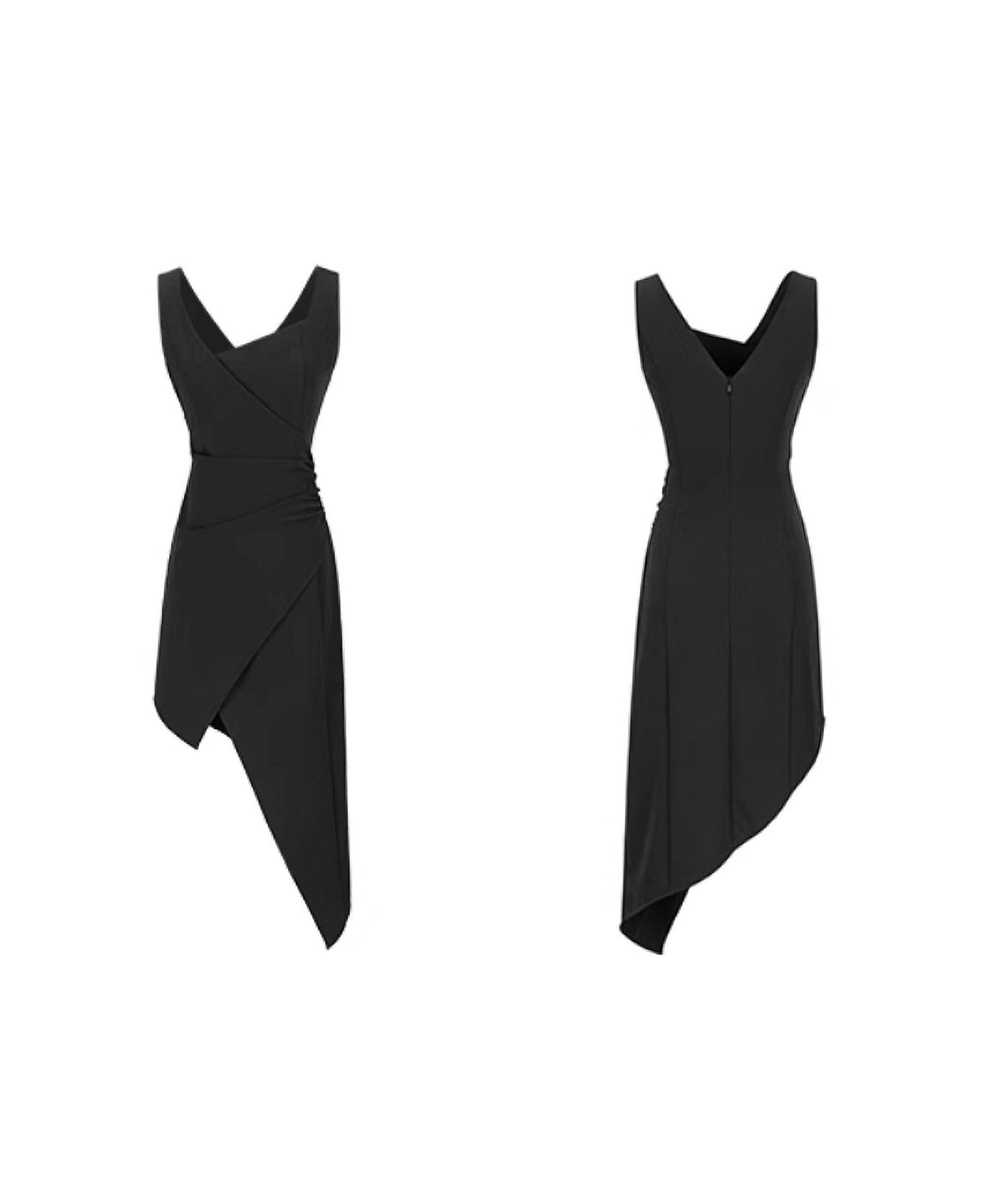 Diagonal Cut Dress