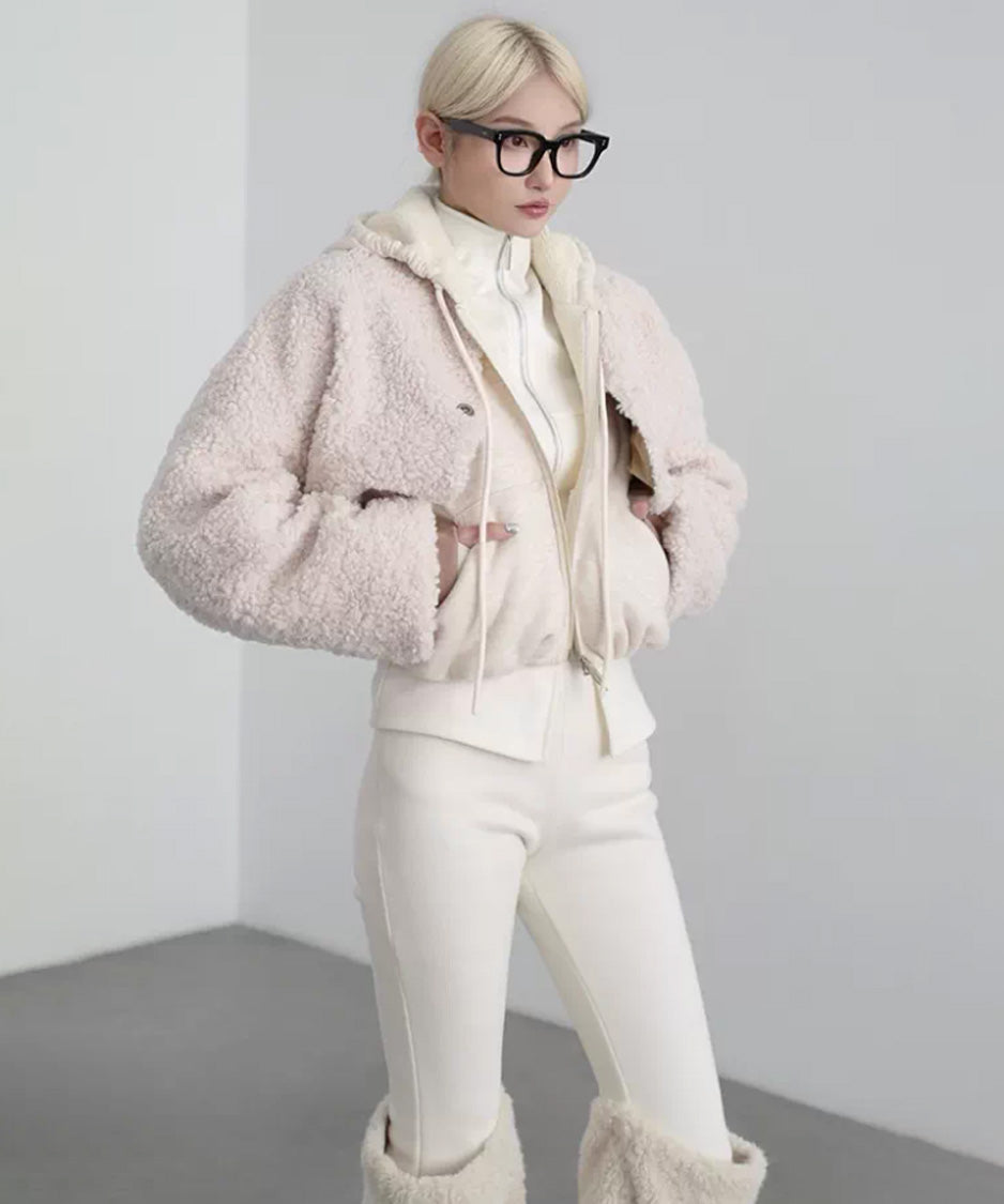 Reversible Fleece Cropped Jacket