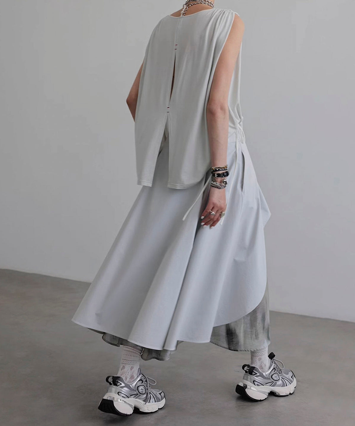 Mix Material Skirt
