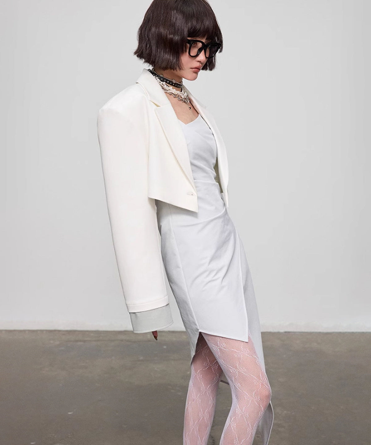 Diagonal Cut Dress