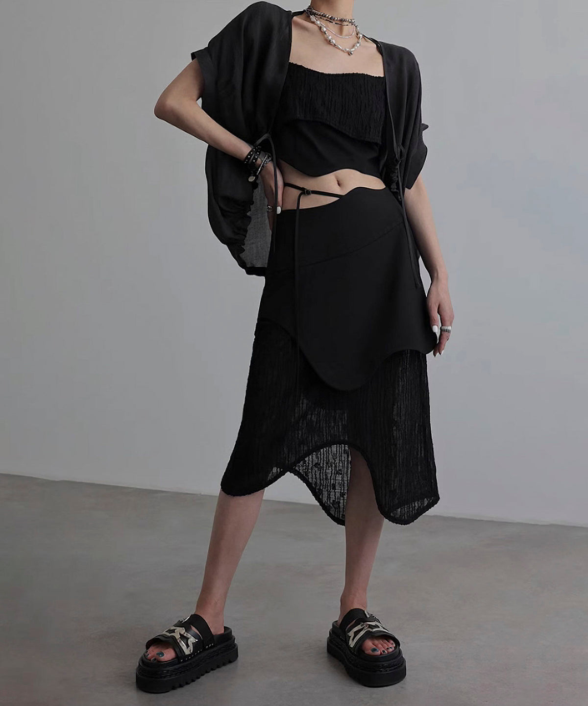 Square Sleeve Blouse