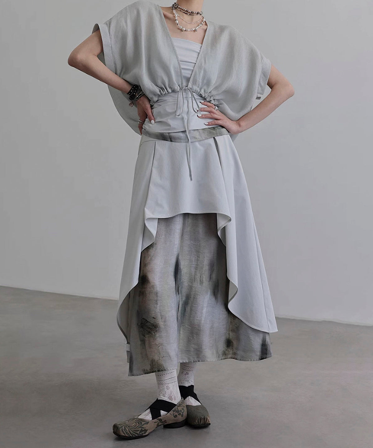 Mix Material Skirt