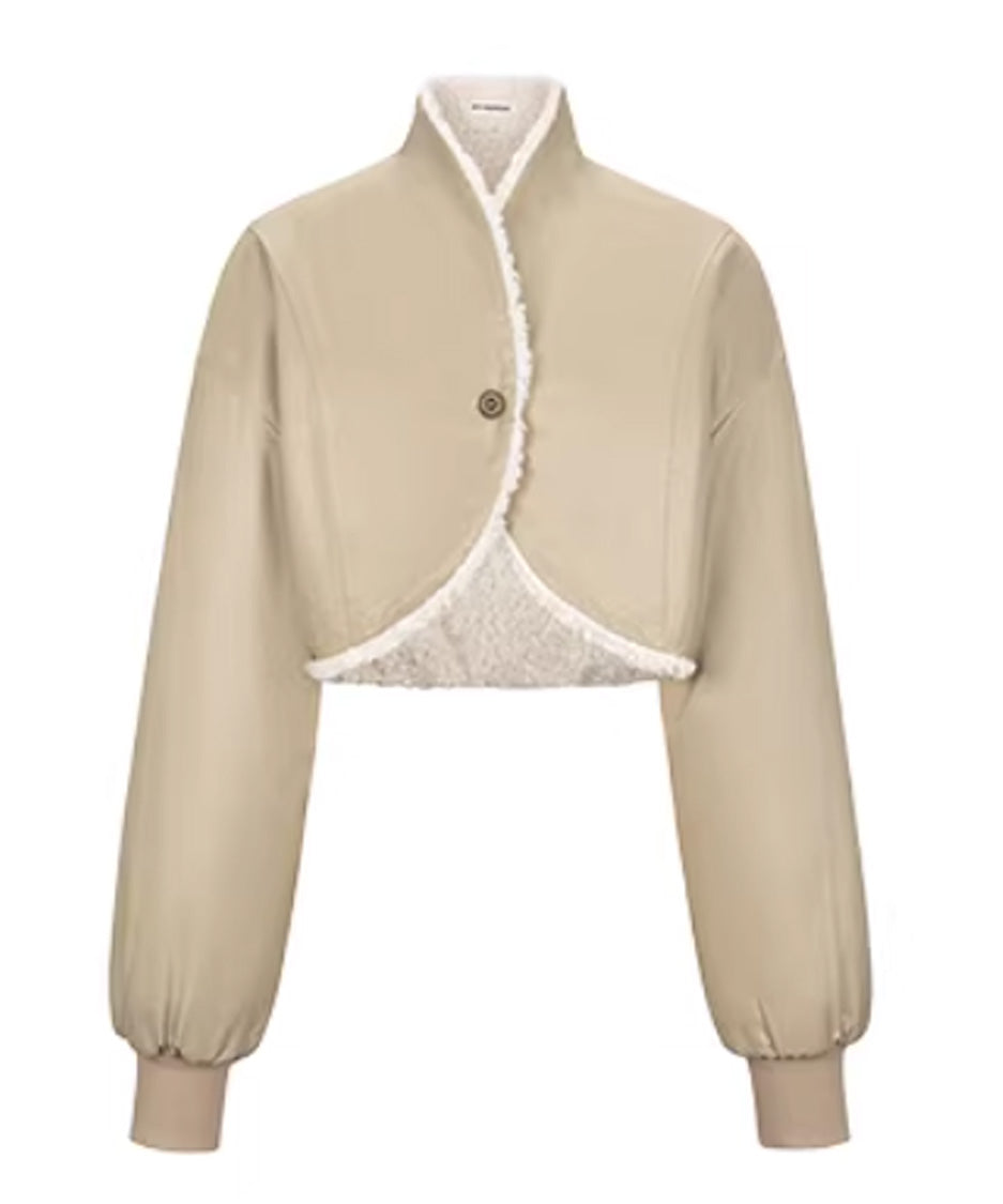 Reversible Fleece Cropped Jacket