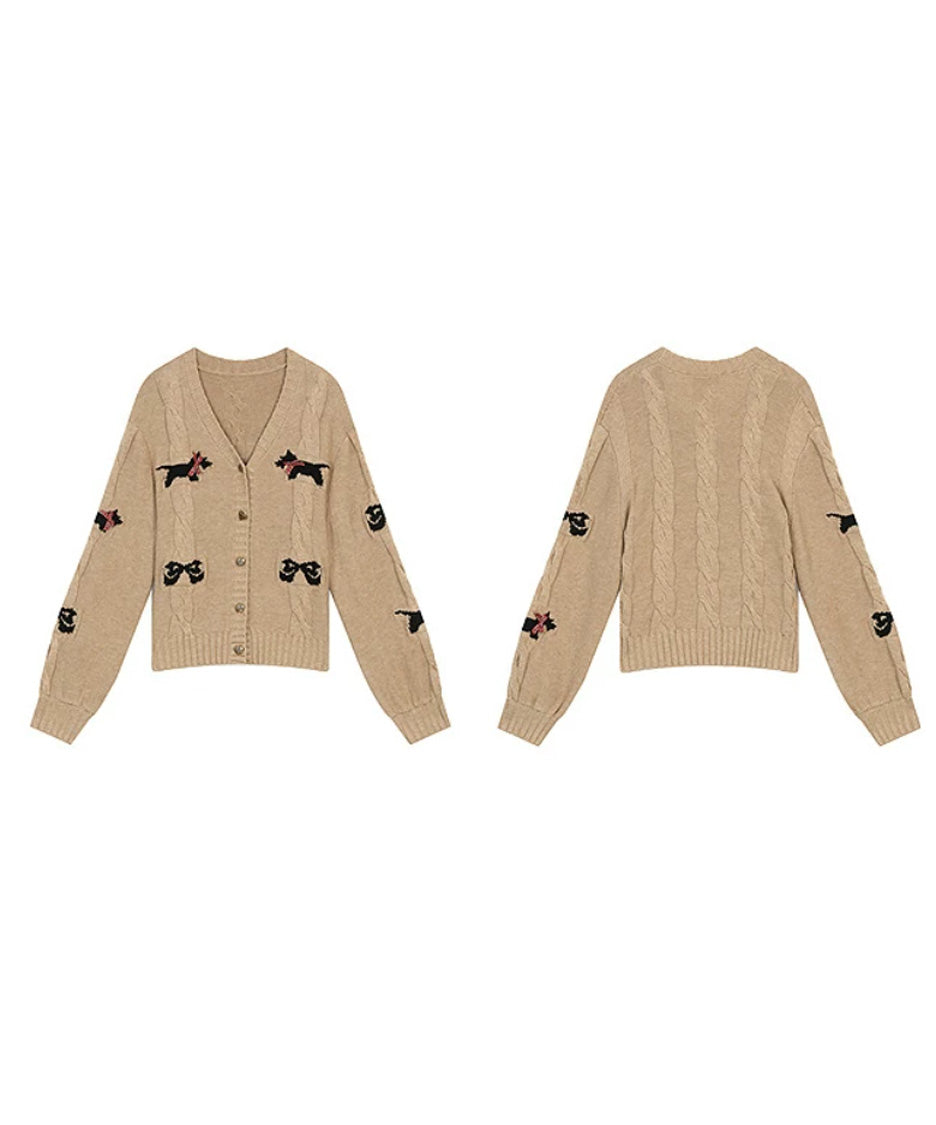 Ribbon Terrier Cardigan