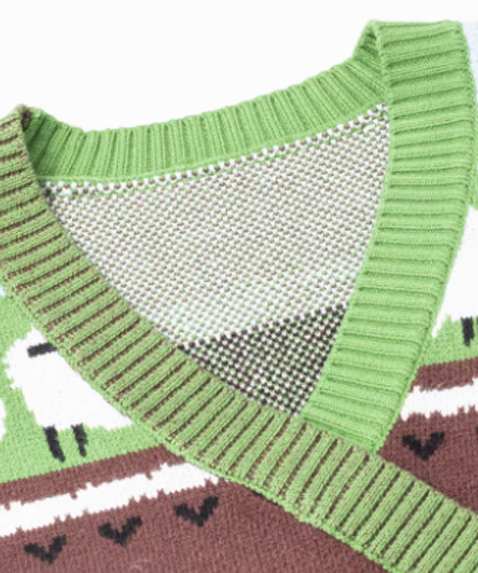 Pastoral Patchwork Knit Vest