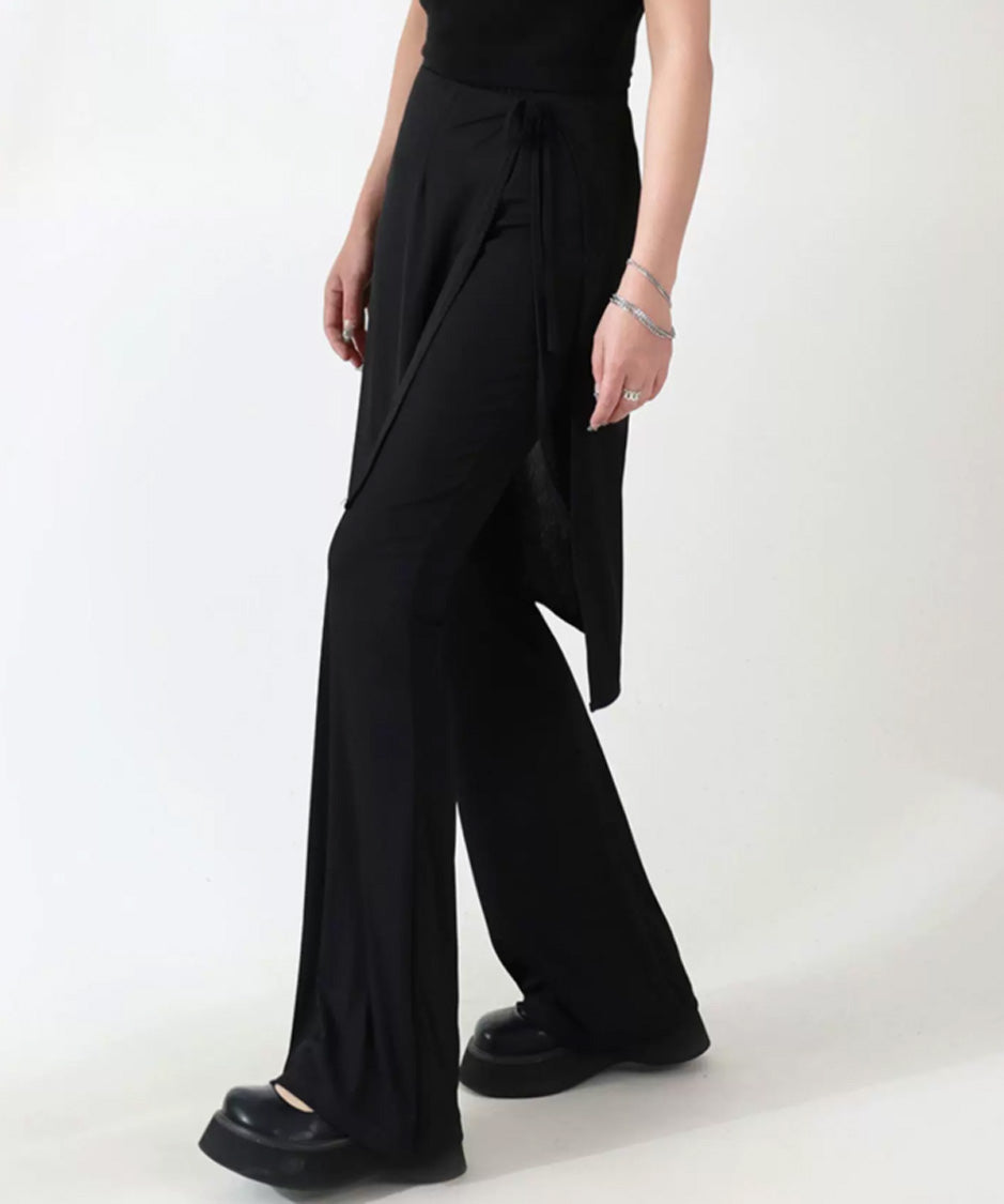 Wrap Flare Trouser Set