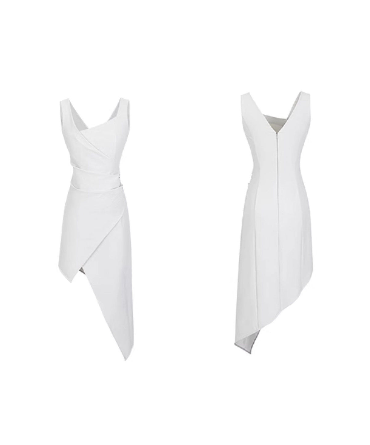 Diagonal Cut Dress