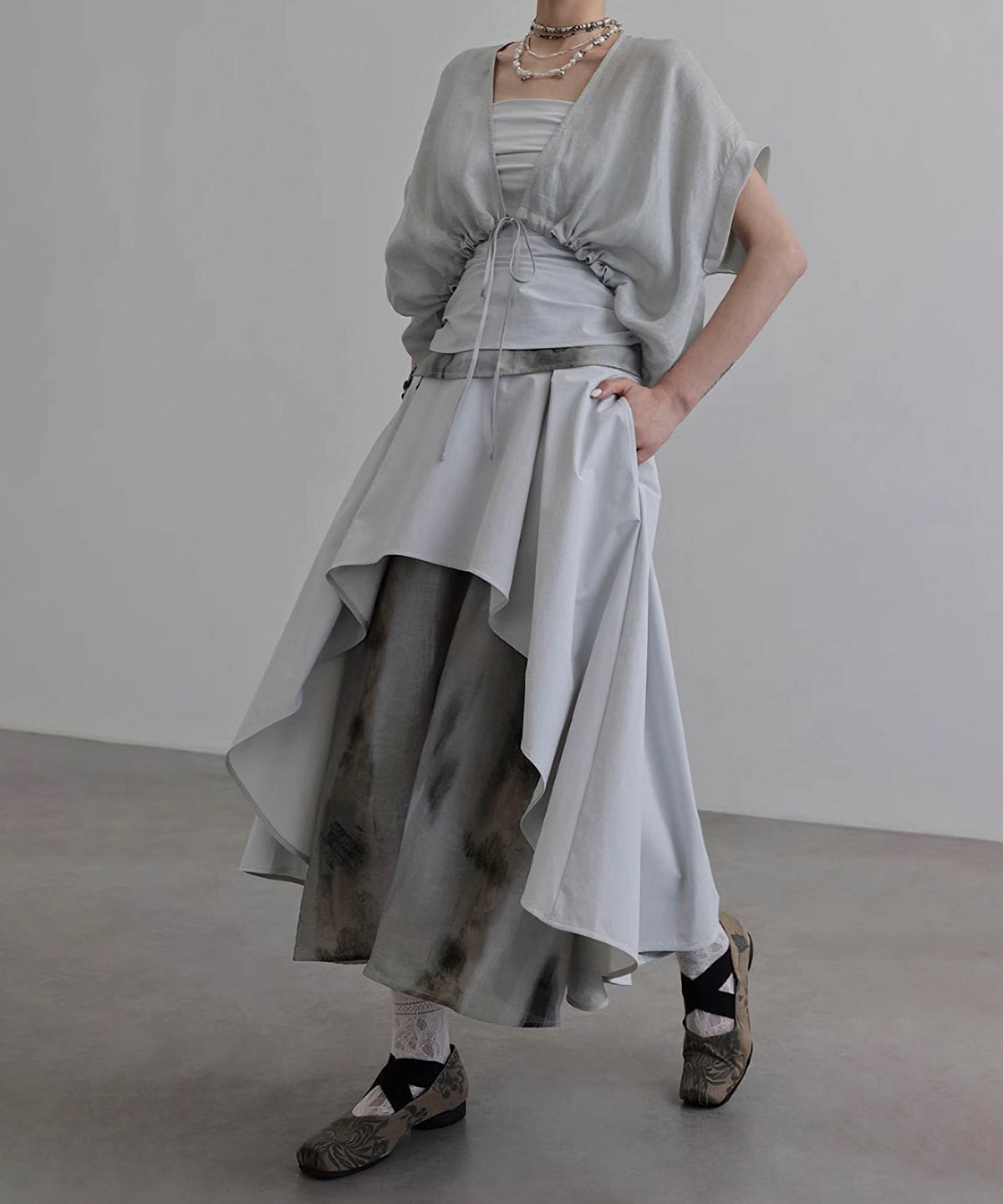 Mix Material Skirt