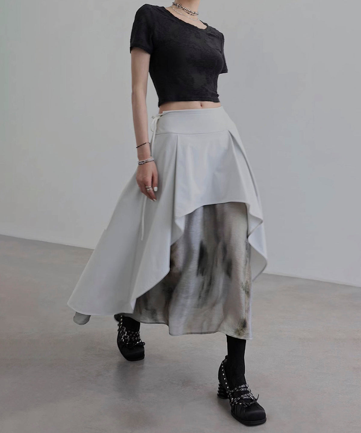Mix Material Skirt
