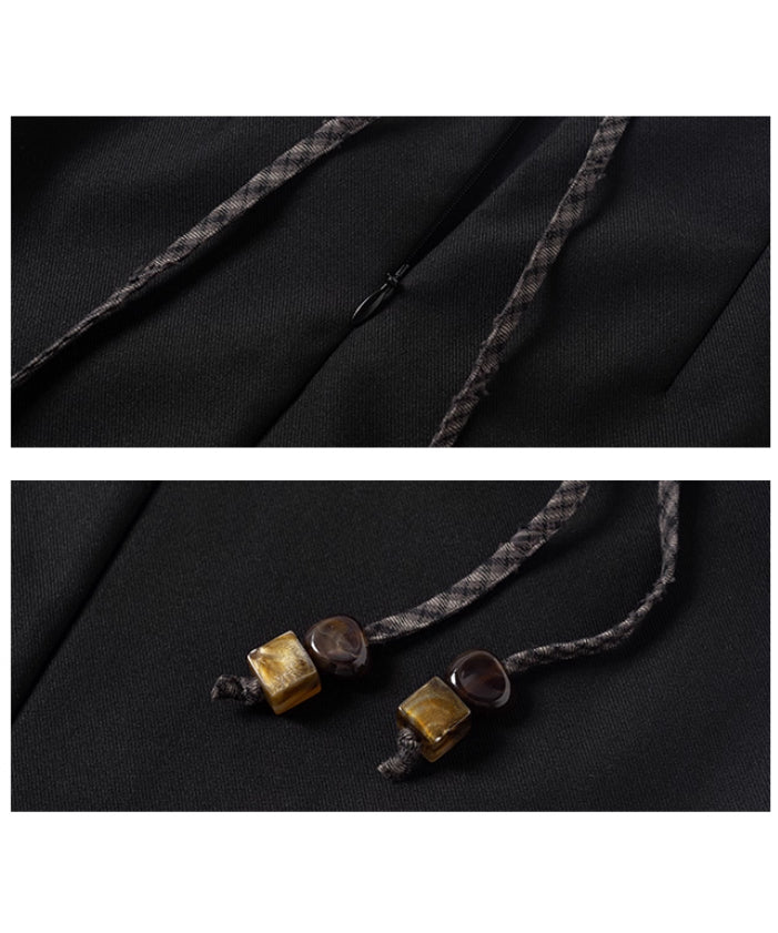 Braided Belt Straight Skirt