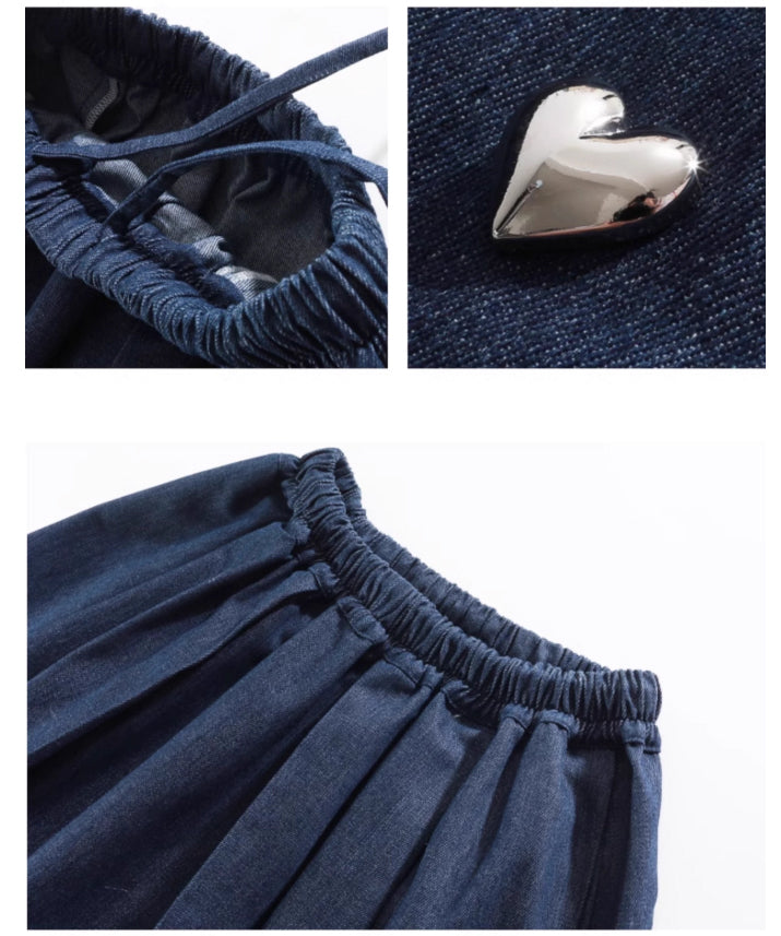 Heart Button Denim Series