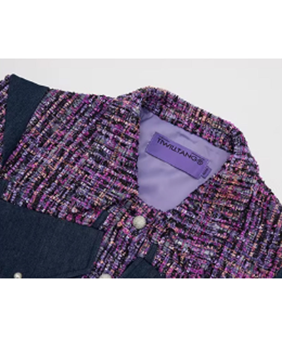 Tweed Crop Frame Jacket