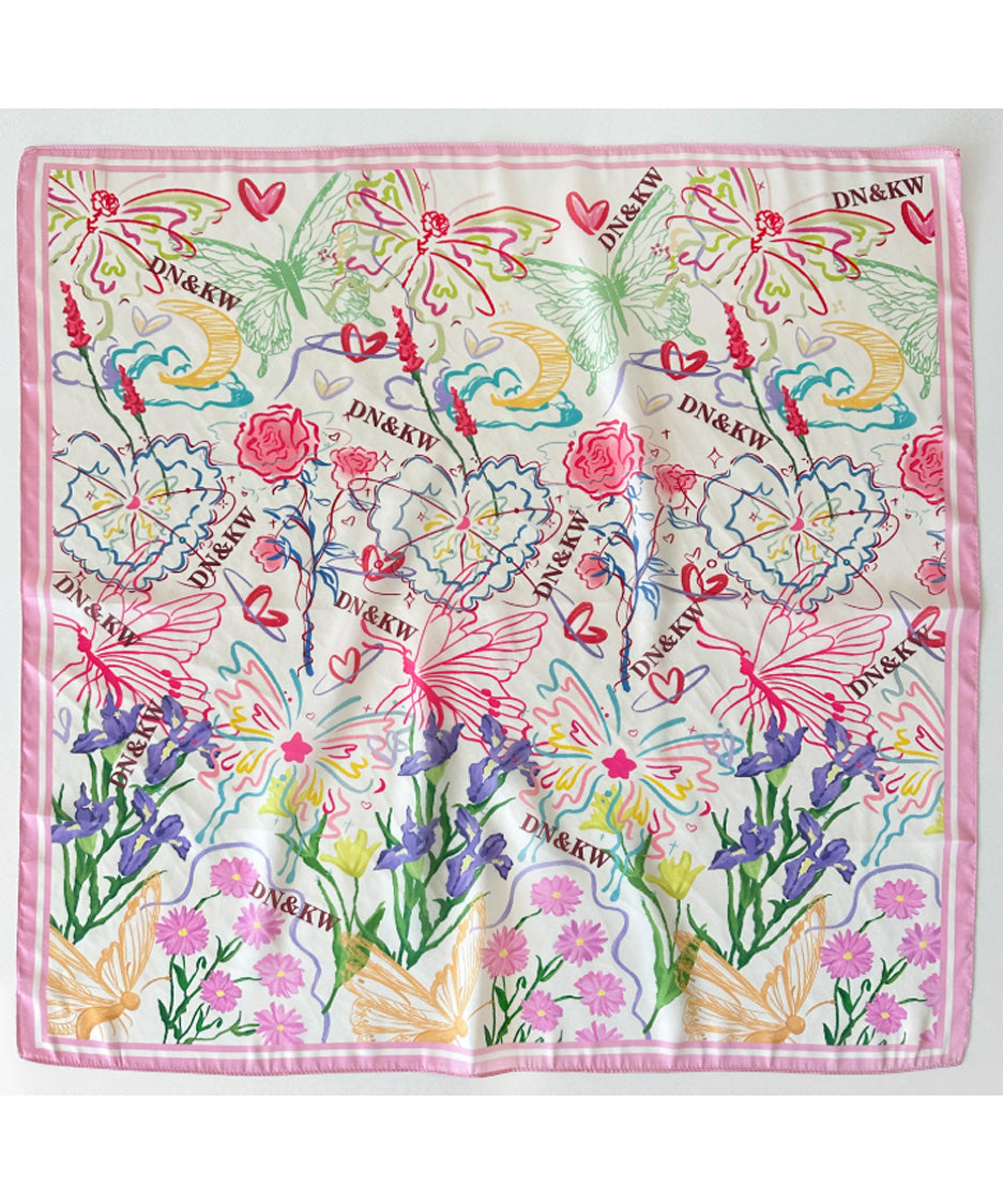 Poetic Motif Square Scarf