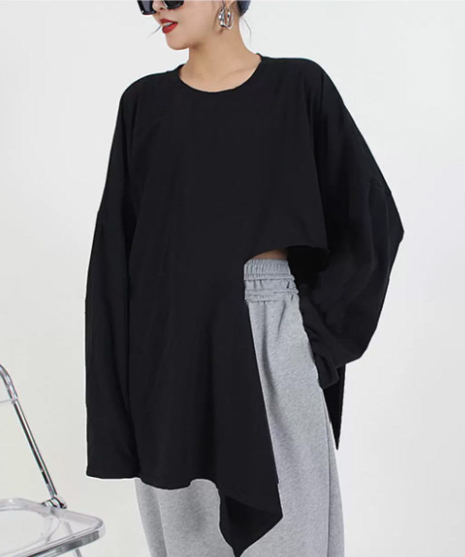 Side Slit Drape Top