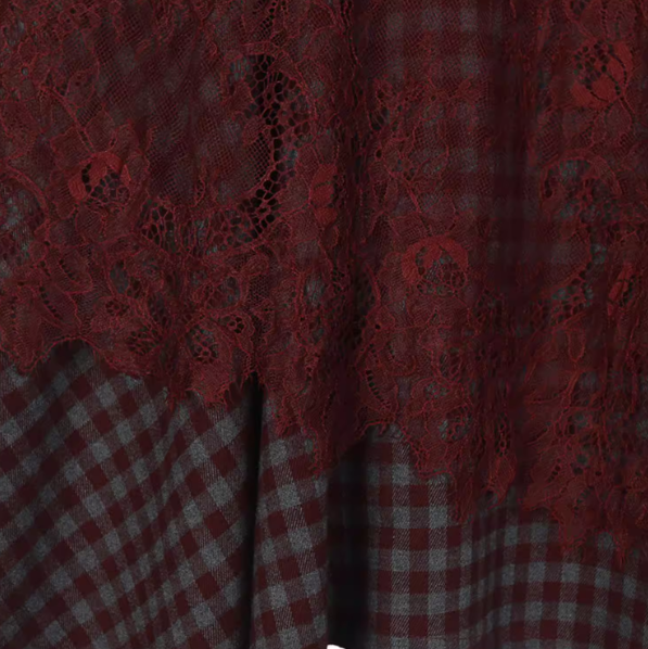 Fur Belt Handkerchief Skirt