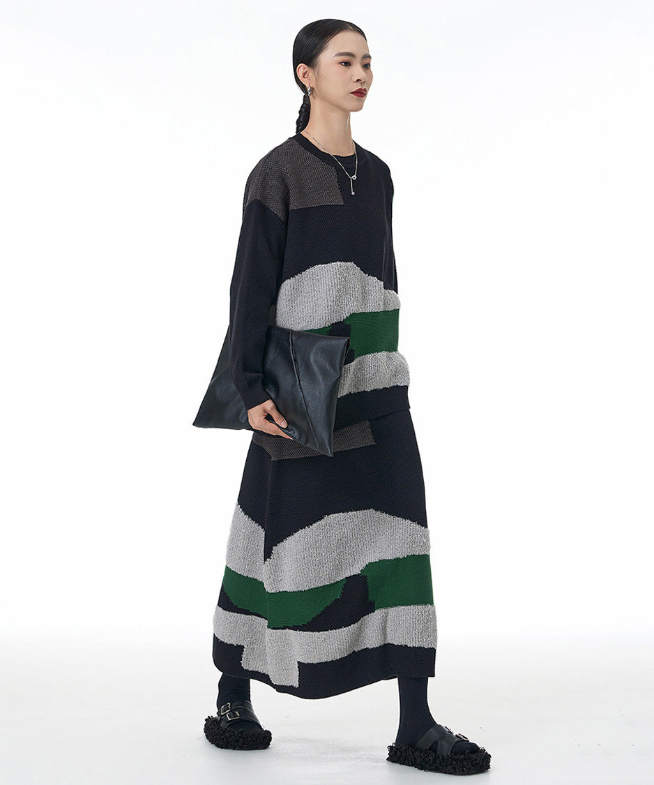 Abstract Block Knit Series