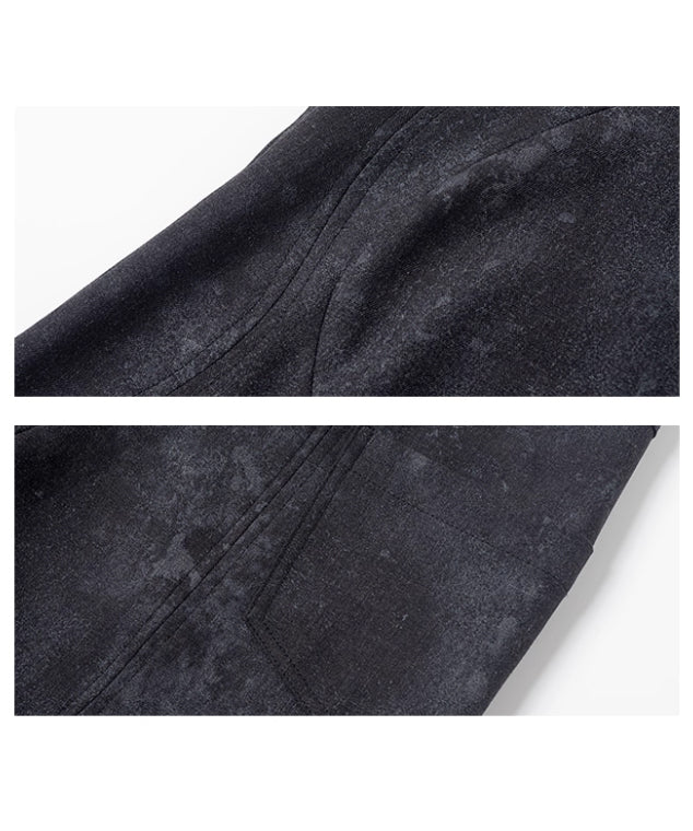 Marbled Wide Cargo Pants