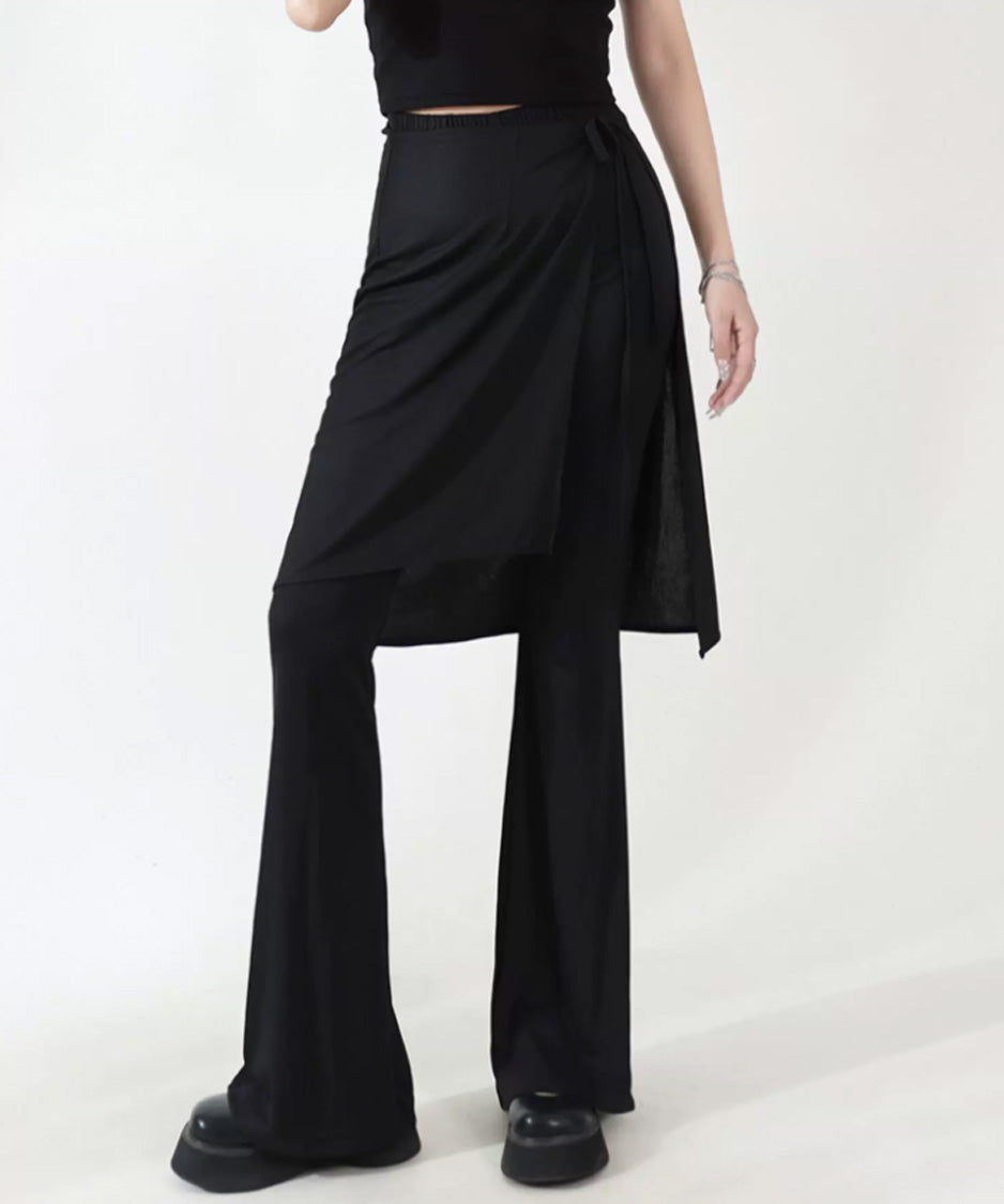 Wrap Flare Trouser Set