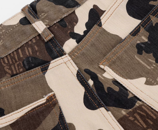 Camouflage Docking Wide Cargo Pants