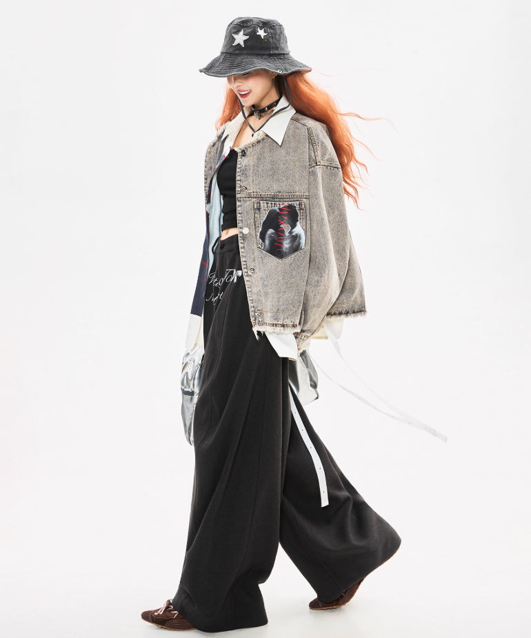 Frayed Portrait Denim Series