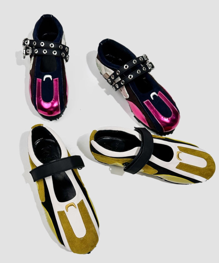 Red Rivet Runner Shoes