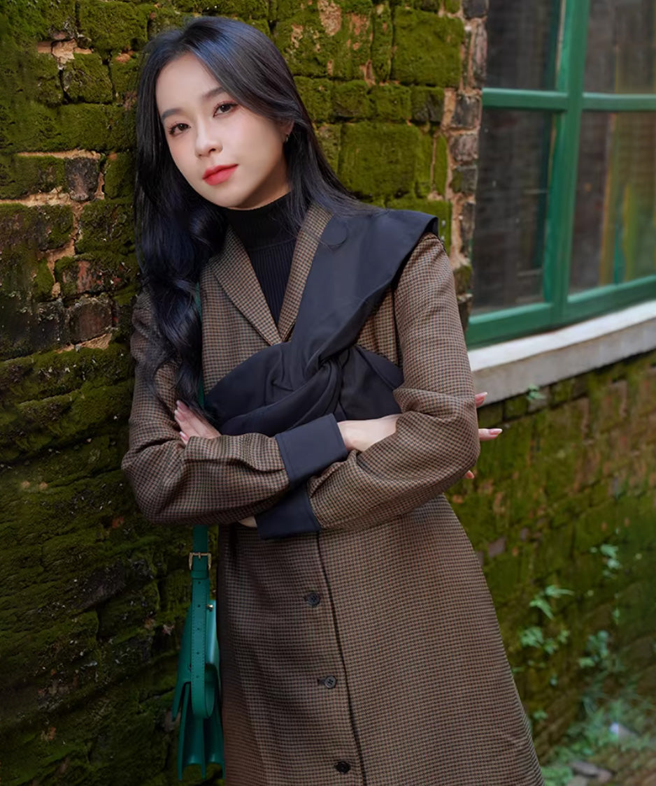 Twist Panel Button Coat