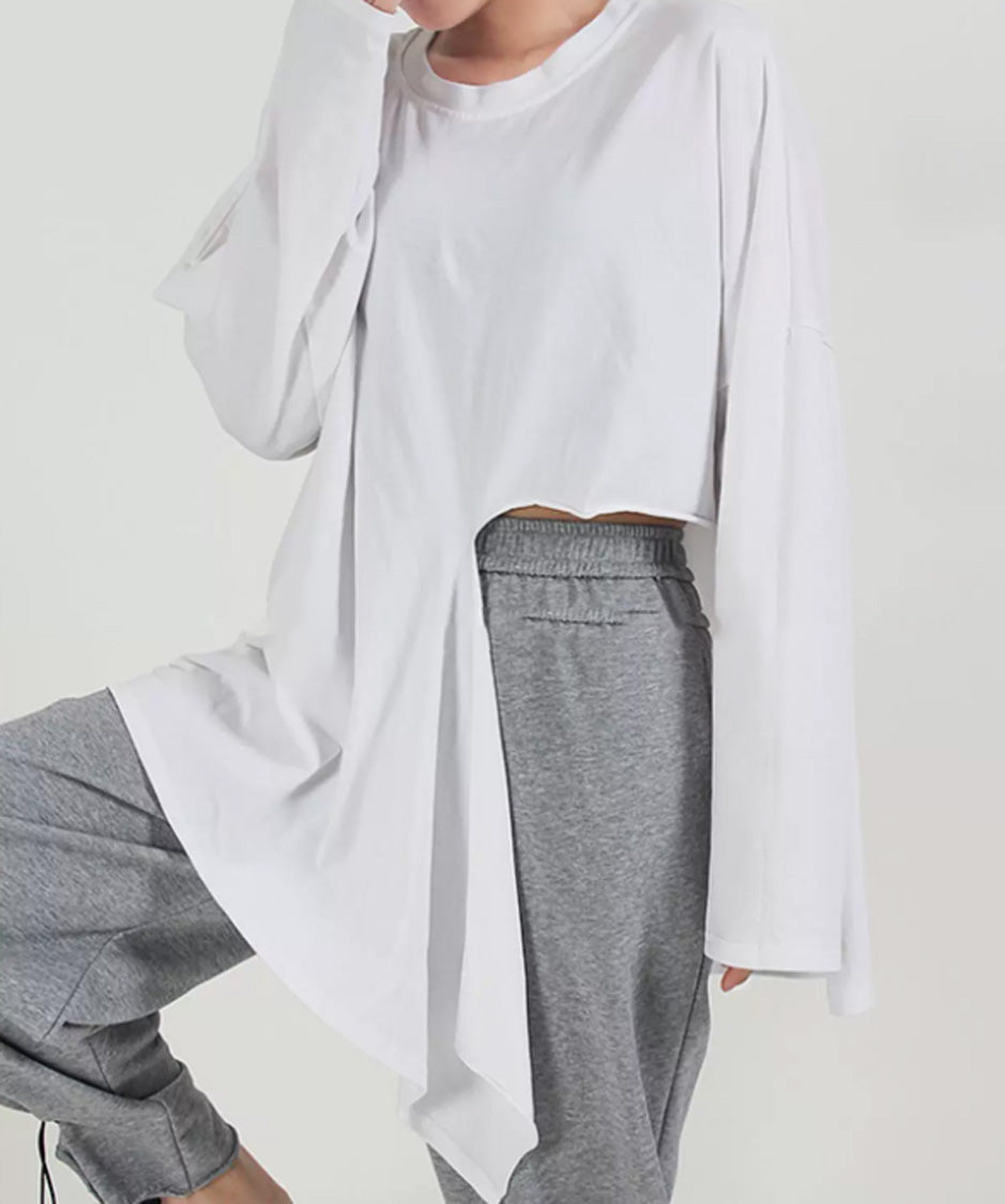 Side Slit Drape Top