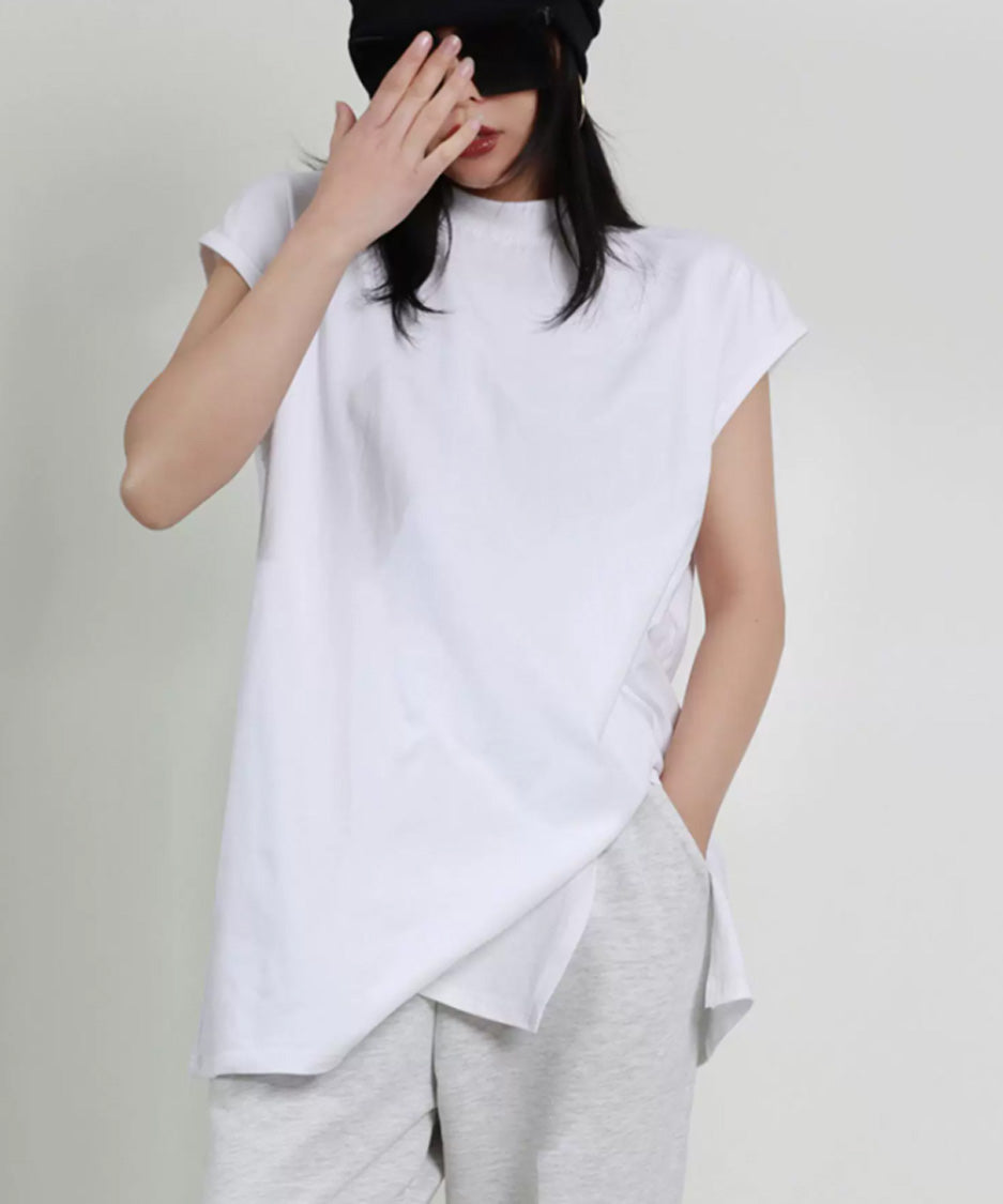 Layered Hem Sleeveless Top