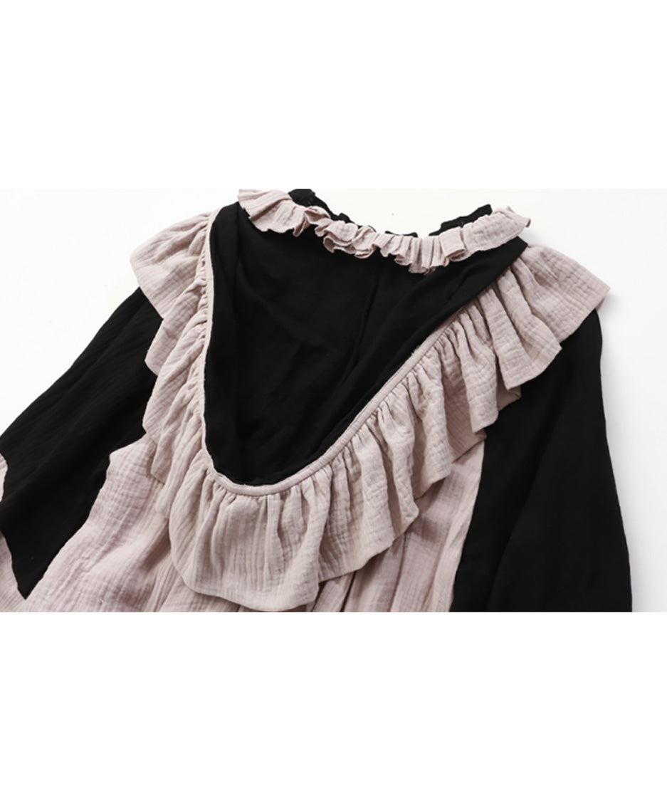 Gathered Hood Panel Dress