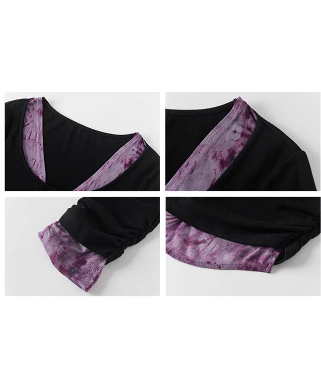 Tie-dye Layered Top