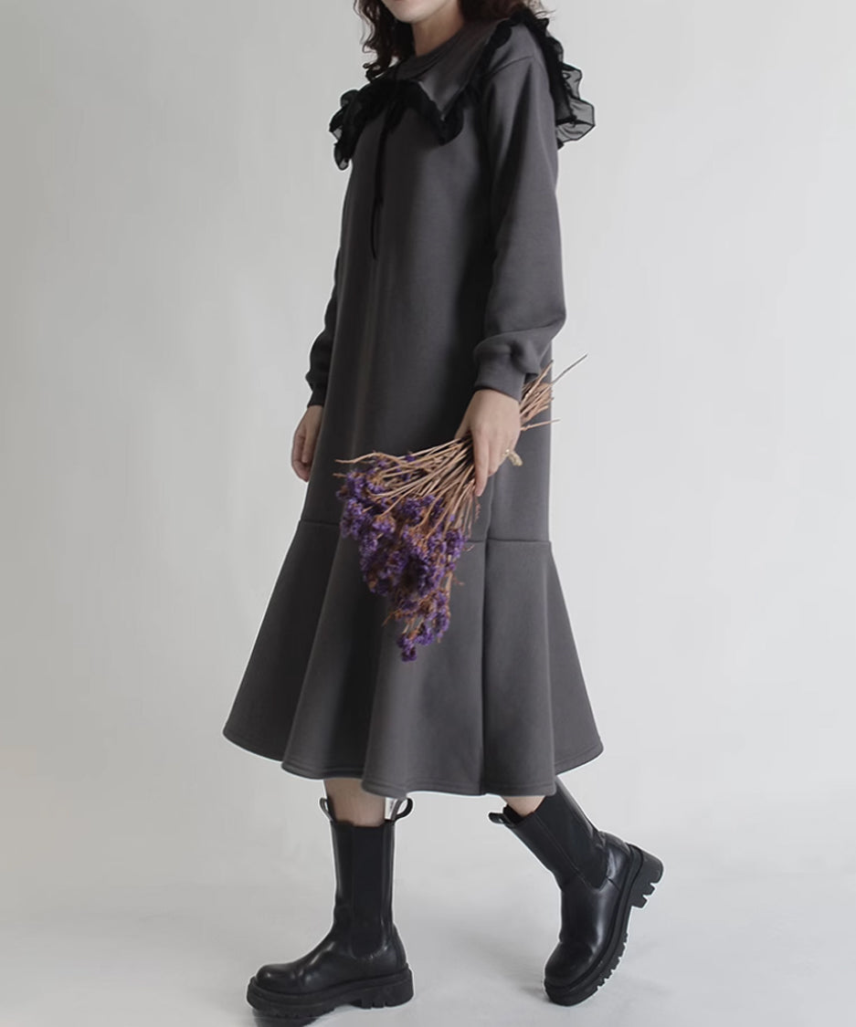 Sailor Collar Sweat Dress