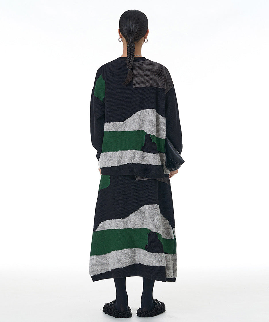 Abstract Block Knit Series