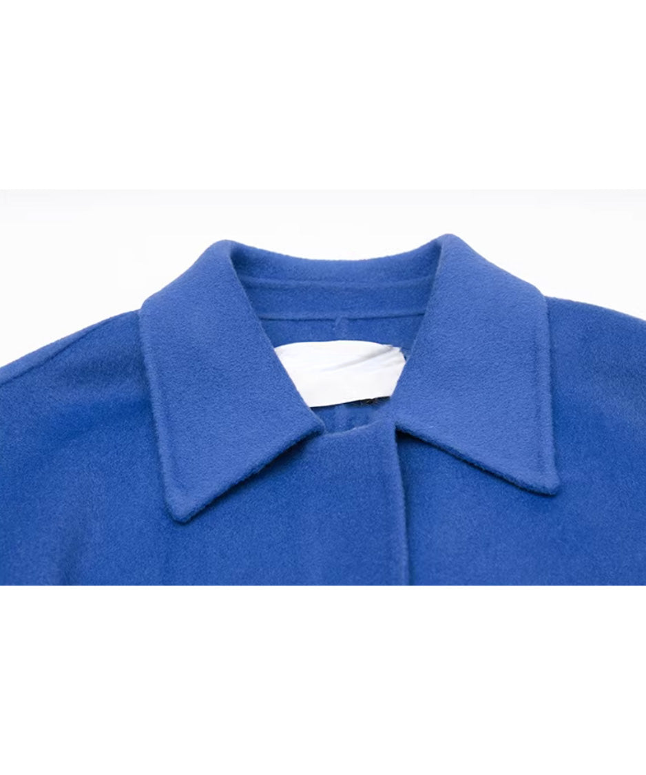 Cape Sleeve Belt Coat