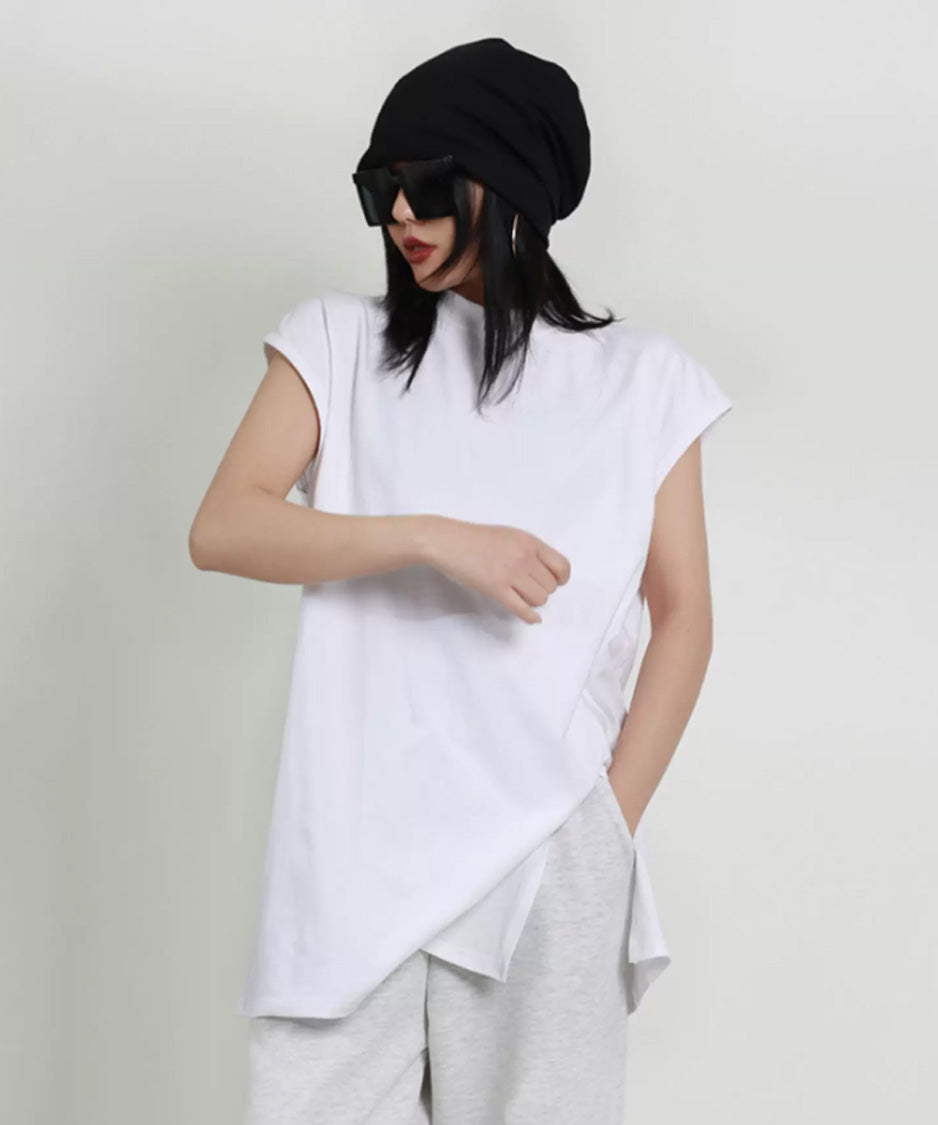 Layered Hem Sleeveless Top
