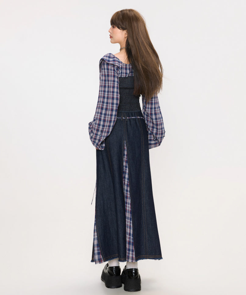 Plaid Denim Layered Series