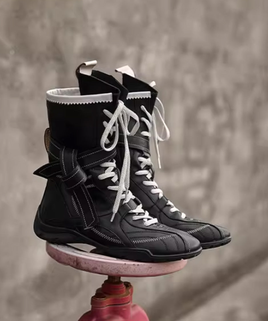 Edge Wrap Lace Boots