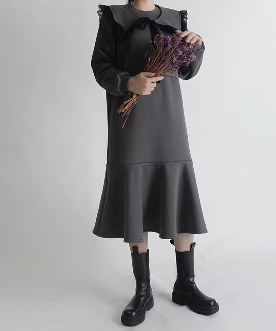 Sailor Collar Sweat Dress