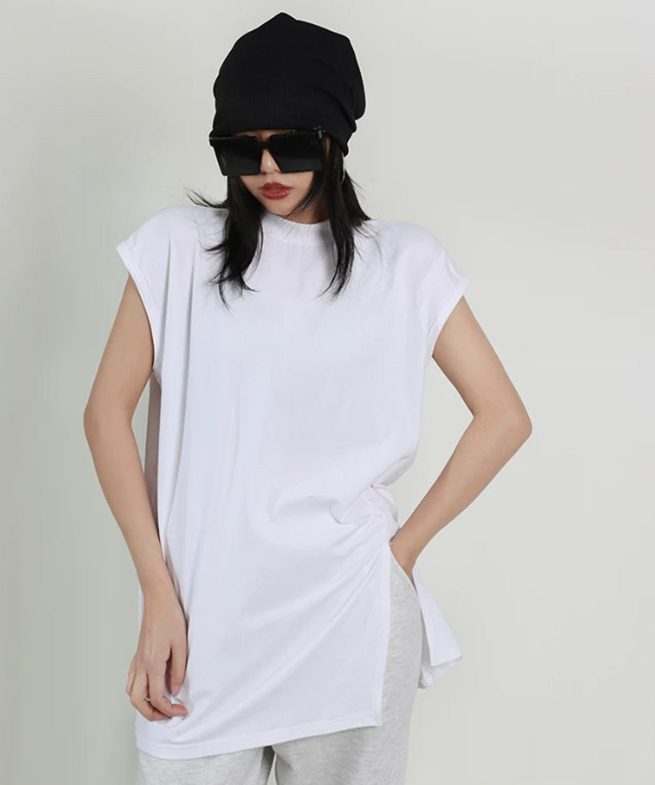Layered Hem Sleeveless Top