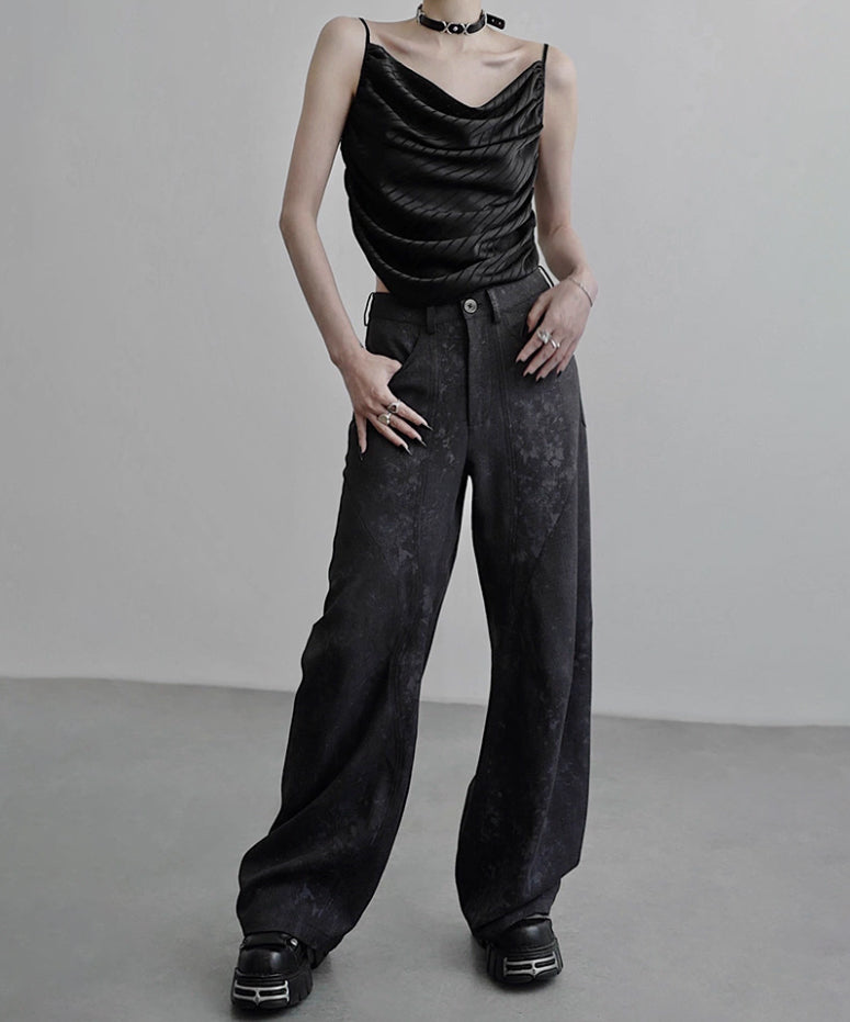 Draped Satin Cami Top