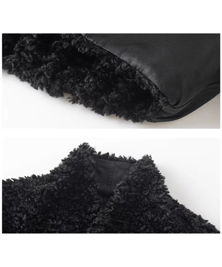 Reversible Fleece Cropped Jacket